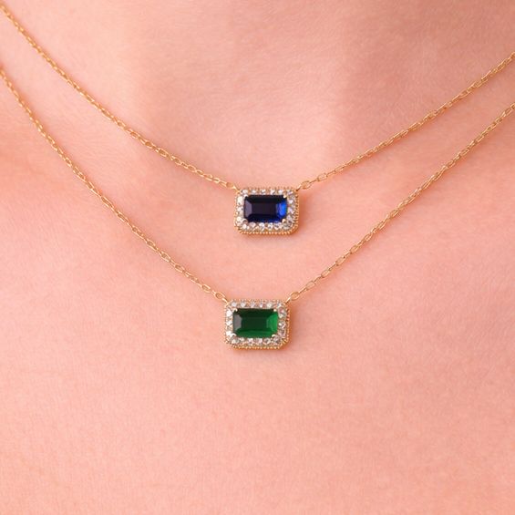 Solitaire Gemstone Necklace