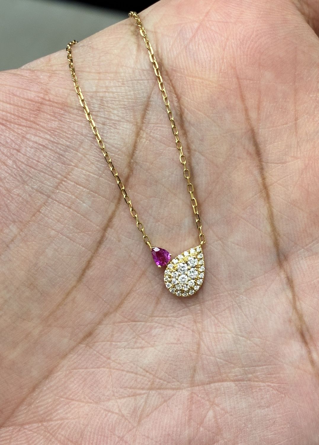 Toi et Moi Ruby and Diamond Necklace