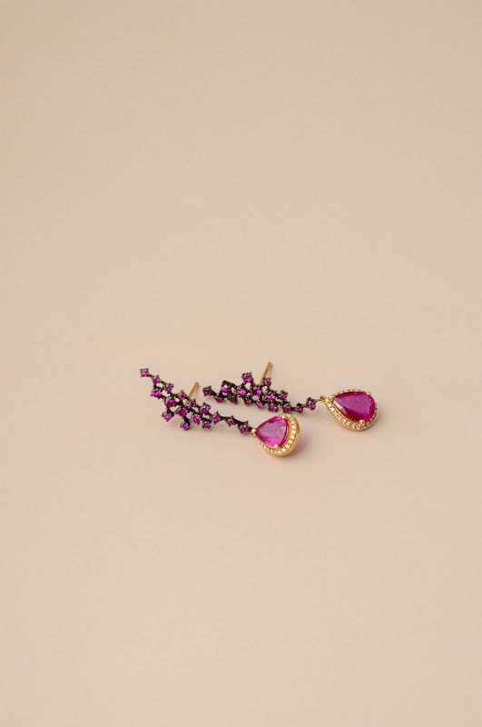 Cherry Ruby Earrings