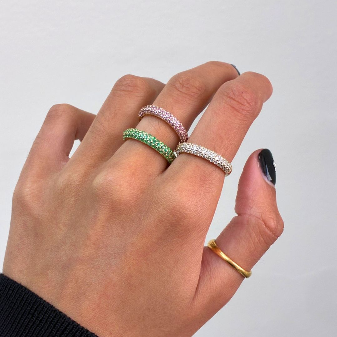 Rounded Gemstone Ring