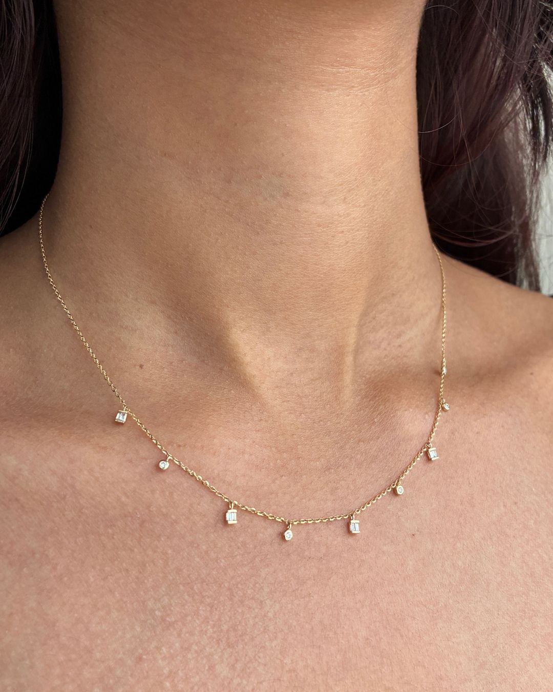 Micro Muli Diamond Necklace