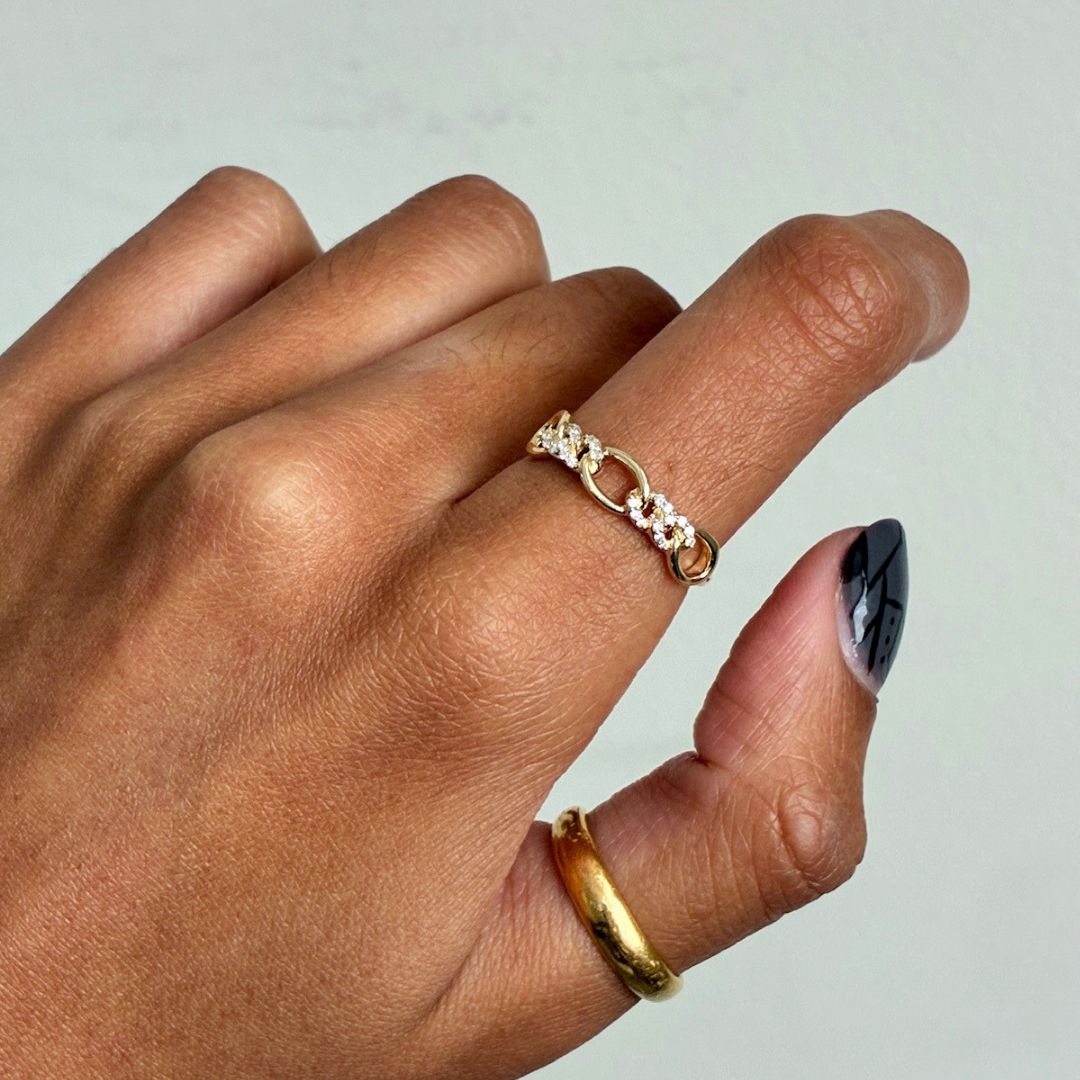 Diamond Cuban Ring