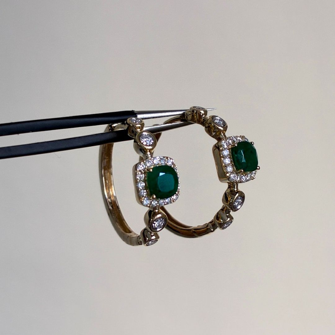 Square Princess Hoops