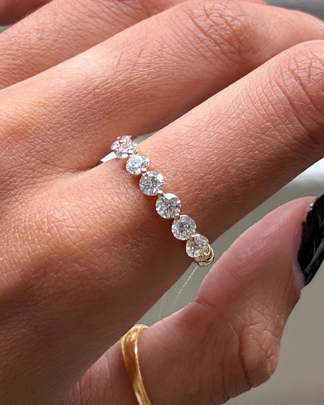 Pierced Diamond Band
