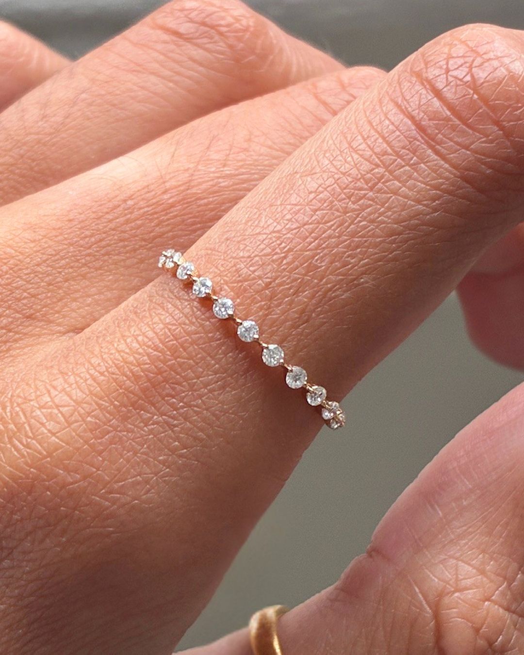 Micro Pierced Diamond Band
