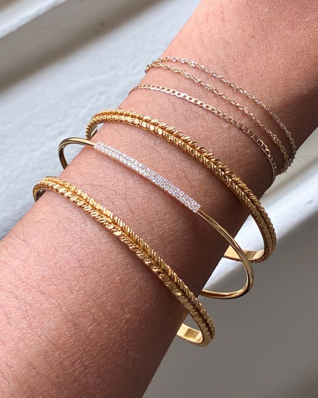 Diamond Strap Bangle