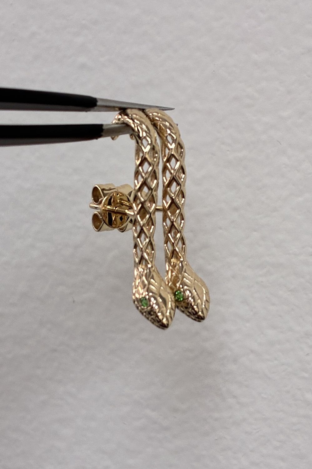 Full Snake Earring, Colour: 14KY TSA-0.03ct/2.7g