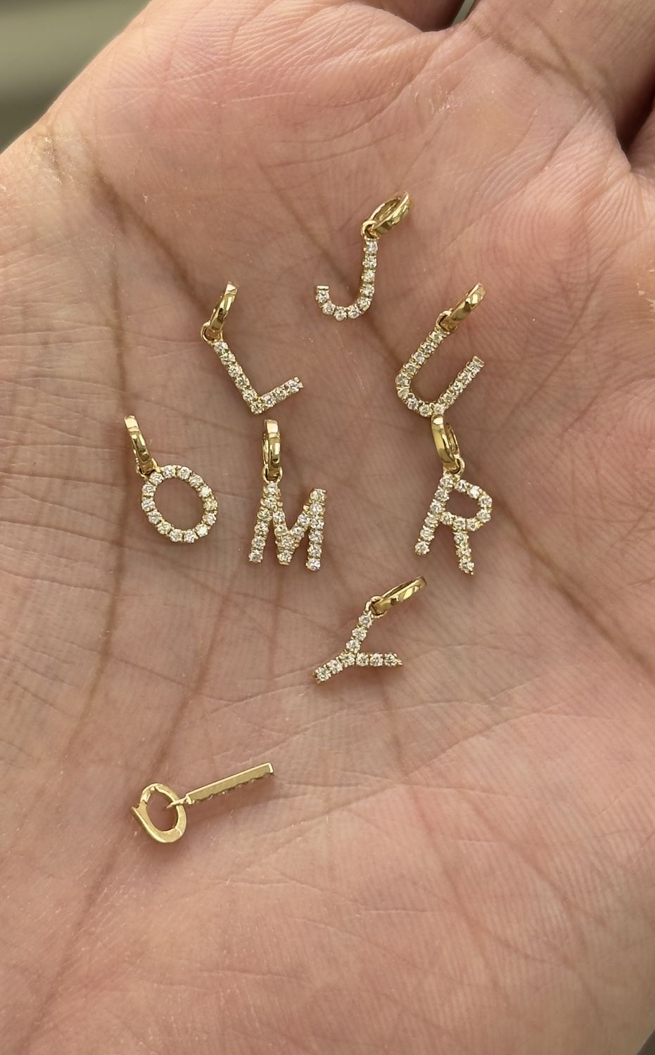 Diamond Initial Charm