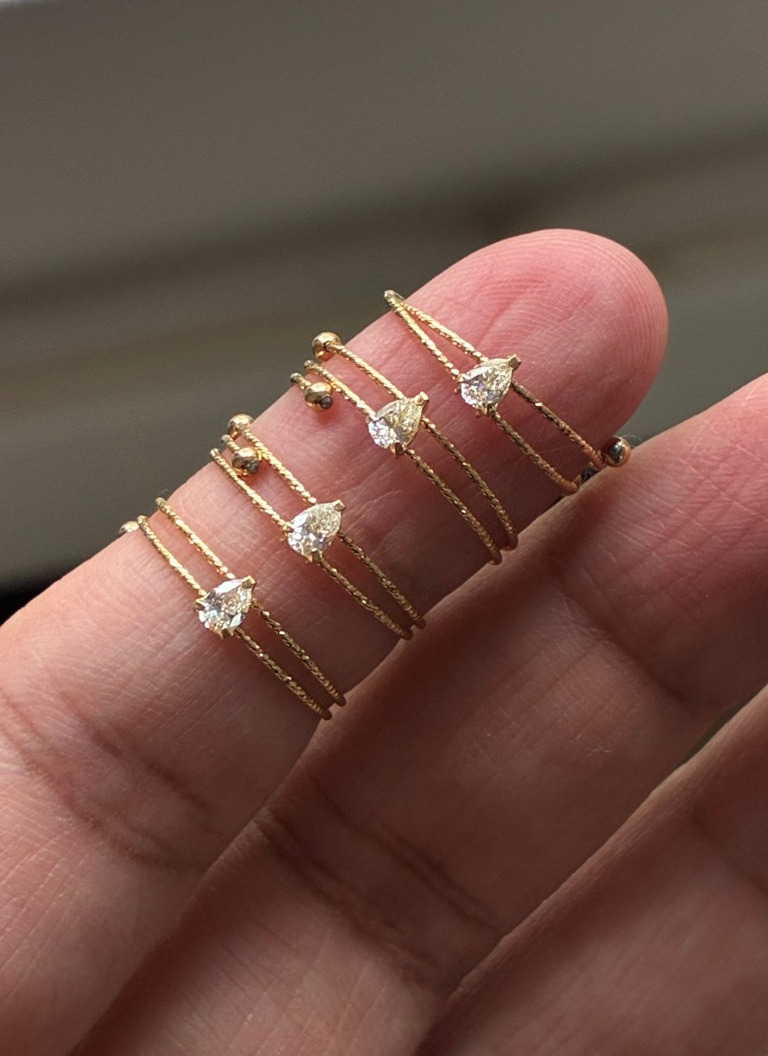 Double Band Solitaire Ring