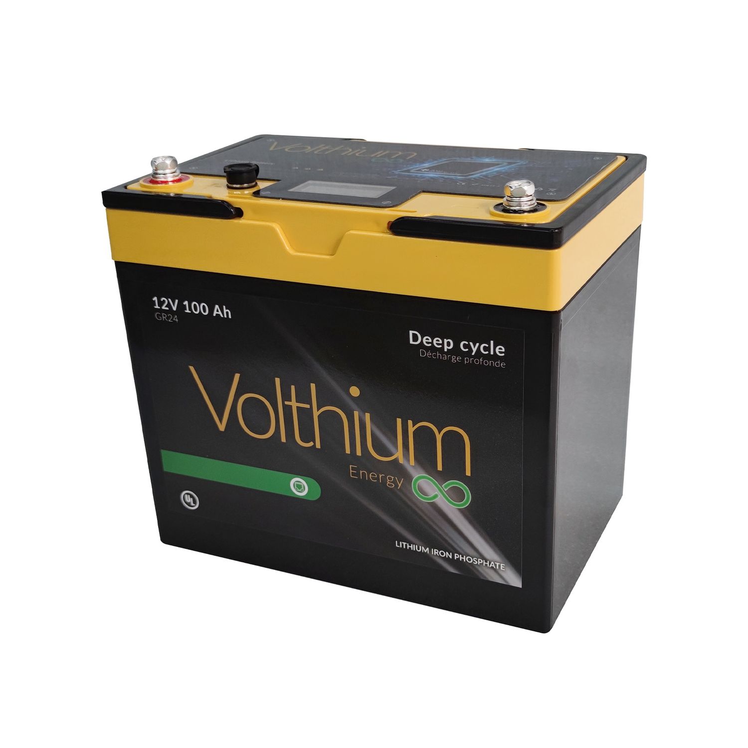BATTERIE LITHIUM 12.8V 100AH AVEC ECRAN LCD GR24