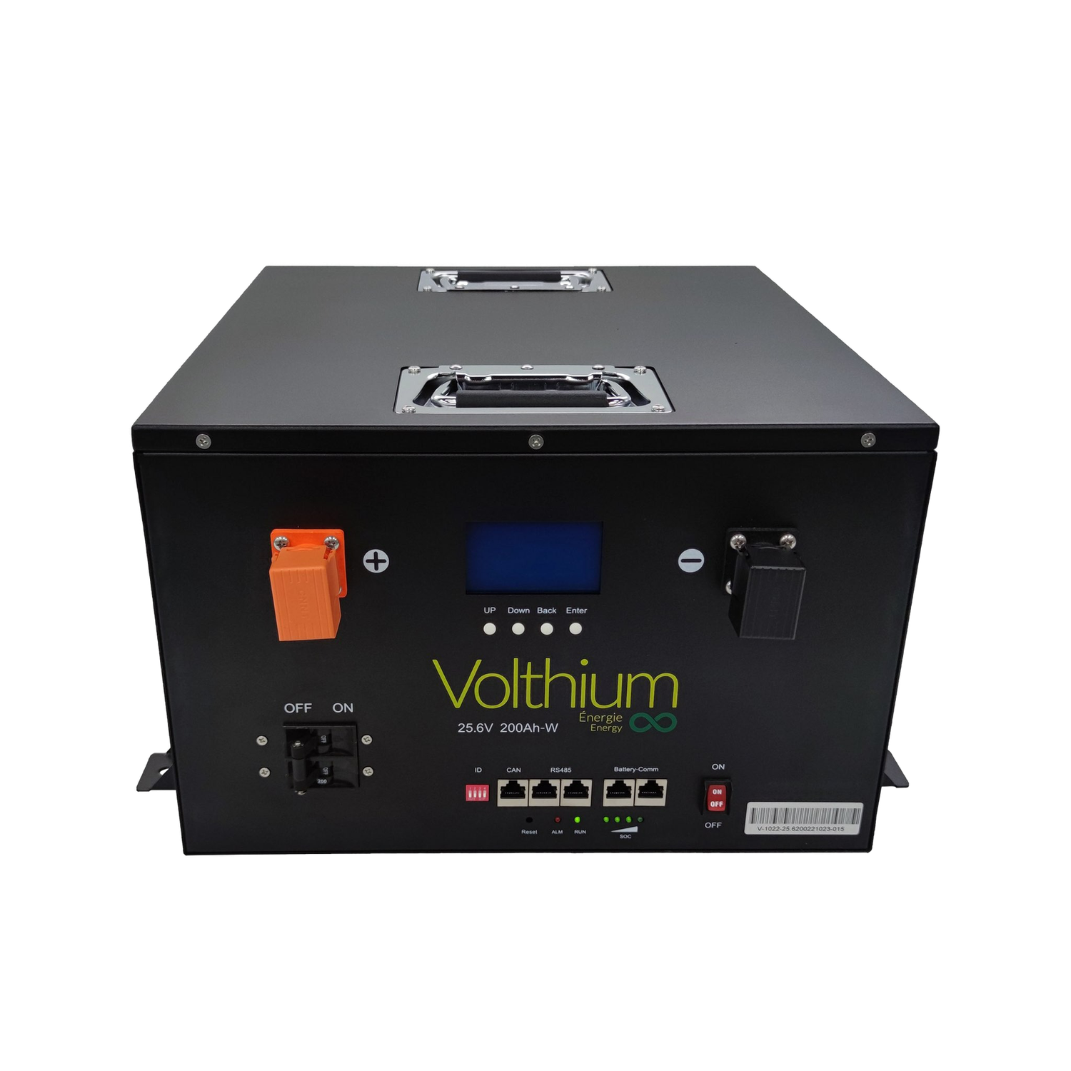 BATTERIE LITHIUM WALLMOUNT 25.6V 200AH ECRAN LCD SOFT START