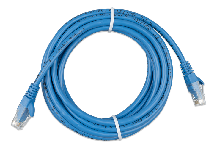CABLE RESEAU VICTRON 5M POUR RELIER ECRAN COULEUR AU MULTIPLUS