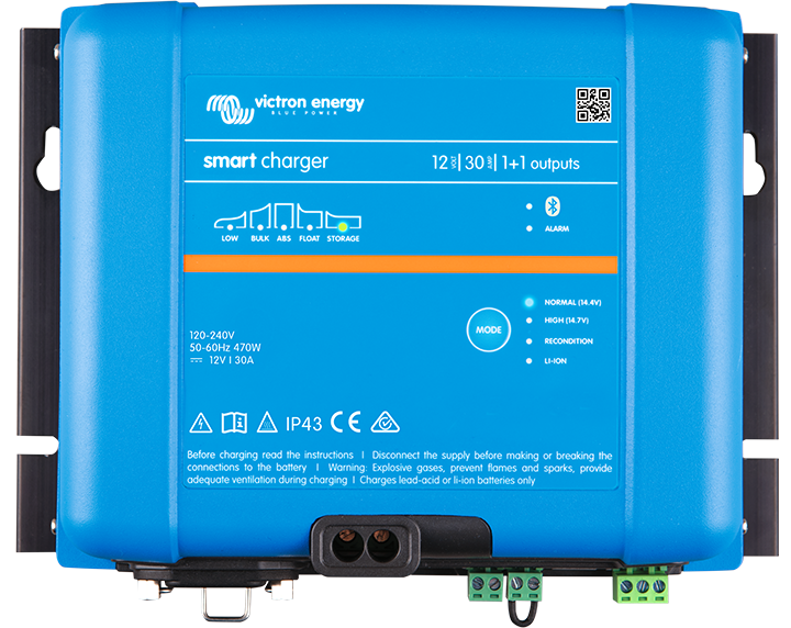 CHARGEUR BATTERIE 30A 12V VICTRON 1 BANK IP43