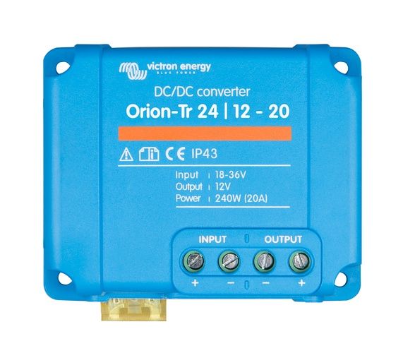CONVERTISSEUR 24 VDC - 12 VDC 20 AMPS NON ISOLE