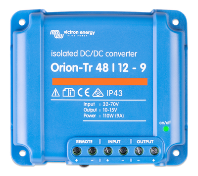 CONVERTISSEUR 48 VDC - 12 VDC 9 AMPS ISOLE