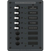AC PANEL 5 X 15A 8 LOCATIONS MAX 100A @ 120VAC