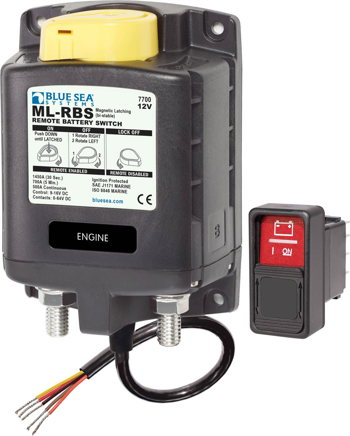 BATTERY ON/OFF SWITCH REMOTE 12 VDC @ 500 AMPS