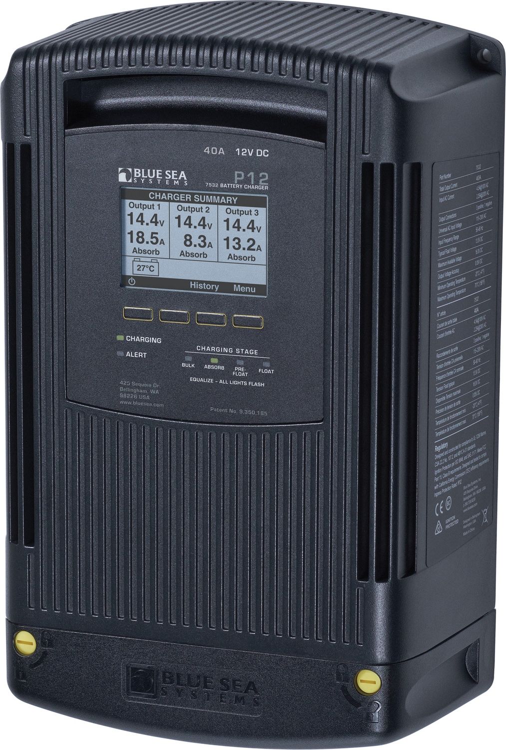 CHARGEUR INTELLIGENT 3 BANK 12VDC 40 AMPS