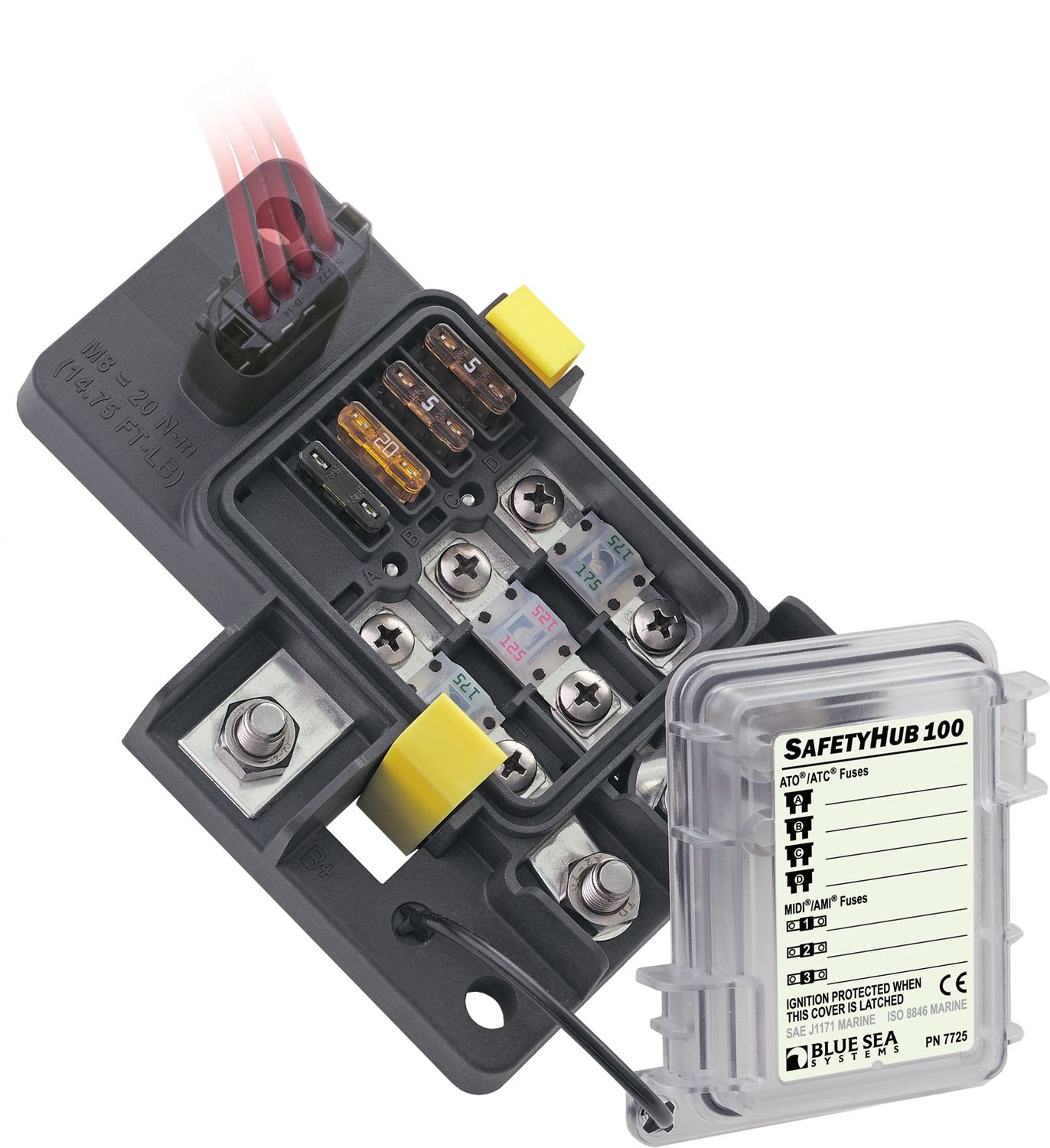 FUSE BLOCK SAFETY HUB 100