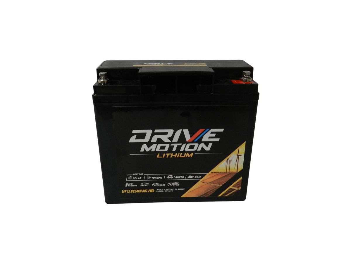 BATTERIE LITHIUM 24AH 12V GAR 4 ANS