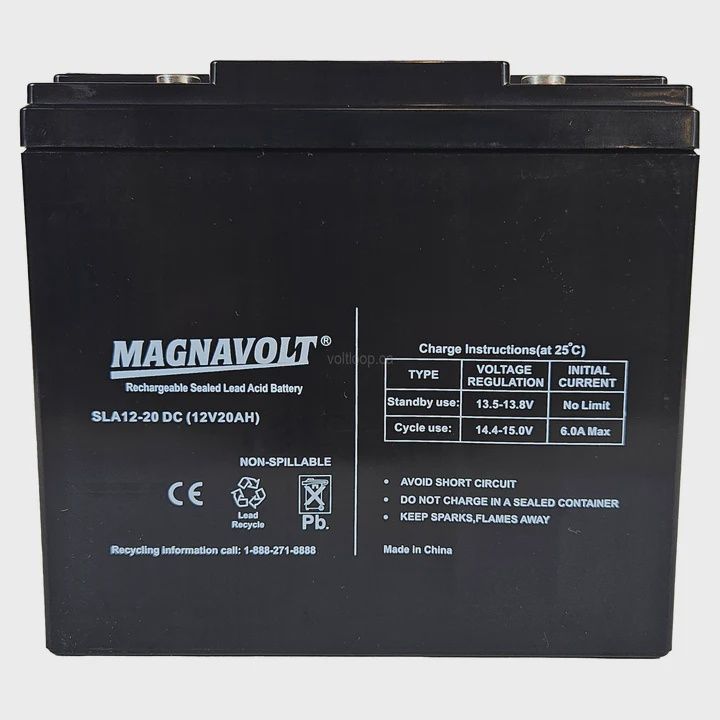 BATTERIE SLA 12V 20 AMP/HRS DEEP CYCLE GAR 6 MOIS (*)