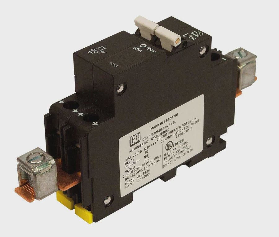DISJONCTEUR DOUBLE 50 AMP 300VCC