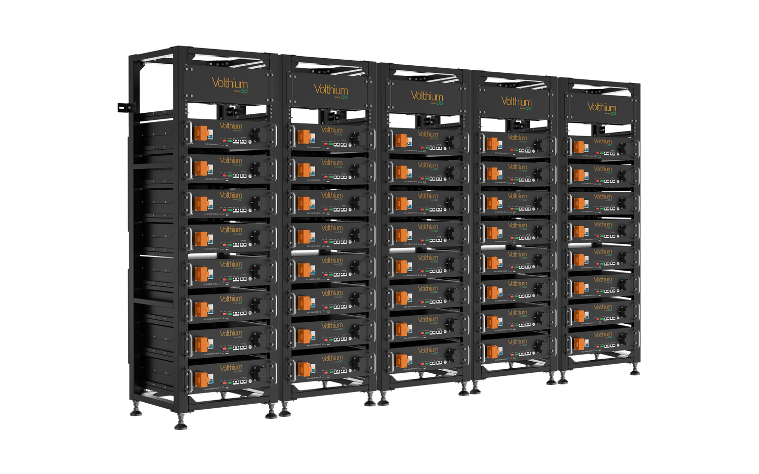RACK AU SOL POUR 8 BATTERIES VOLTHIUM RACKMOUNT 3U