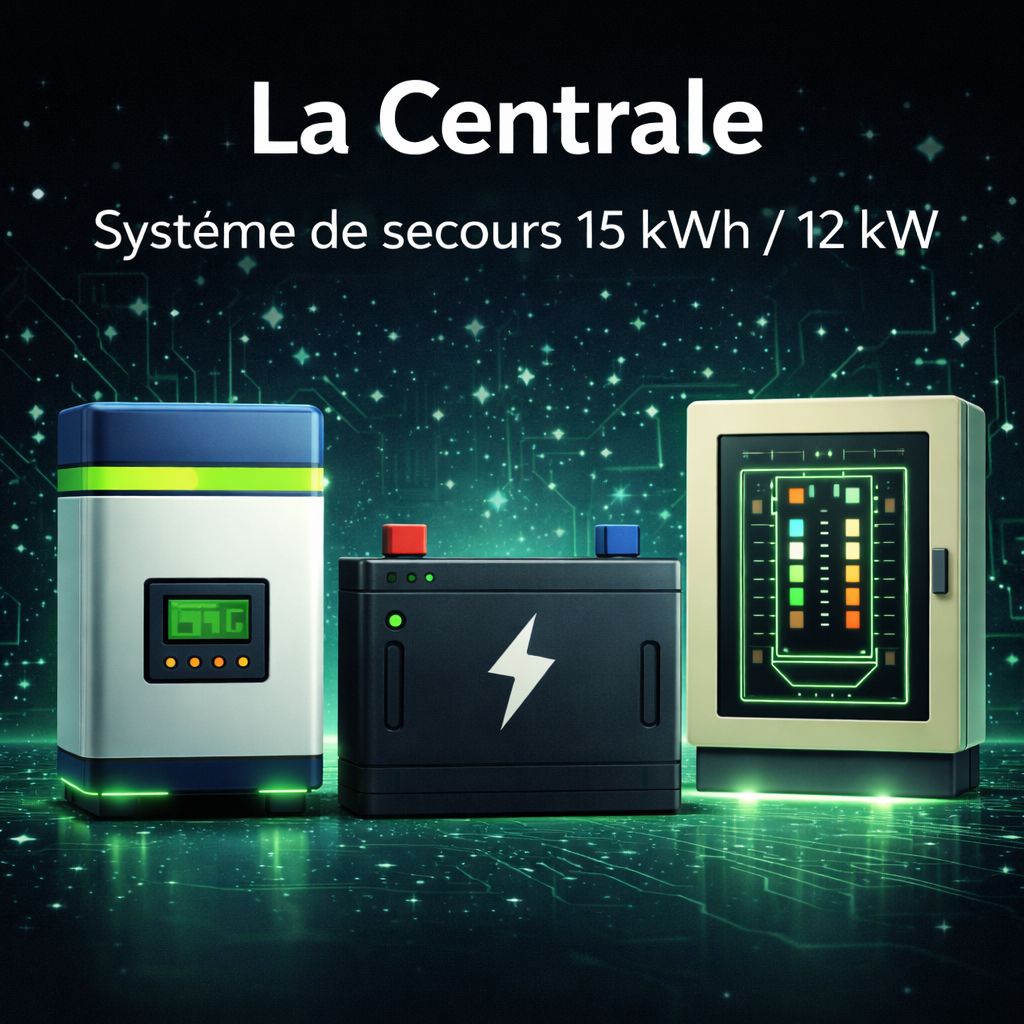La CENTRALE - Système de secours 15 kWh /12 kW (UPS)