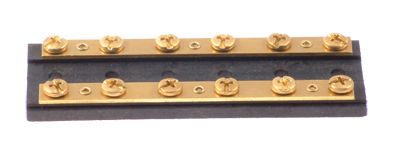 6 GANG TERMINAL BLOCK W/ 2 BUS BARS