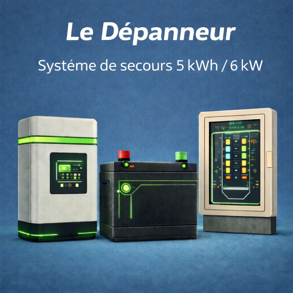 Le DEPANNEUR – Système de secours 5 kWh / 6 kW (UPS)