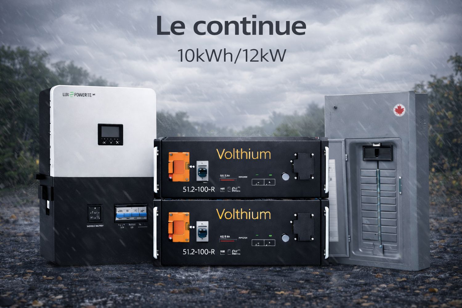 Le CONTINU – Système de secours 10 kWh / 12 kW (UPS)