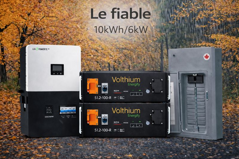 Le FIABLE – Système de secours 10 kWh / 6 kW (UPS)