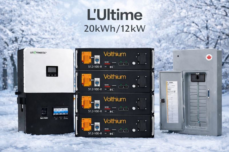 L’ULTIME – Système de secours 20 kWh / 12 kW (UPS)