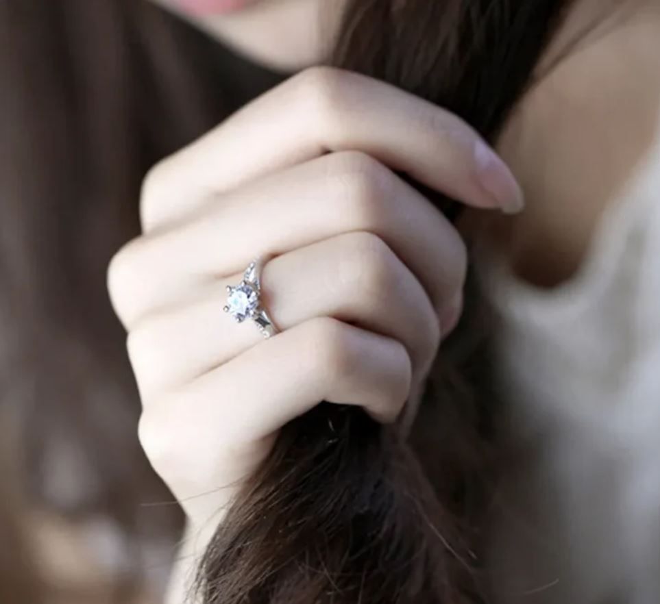 Bague en Argent Scintillante
