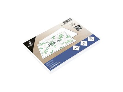 Enkele kaarten 105x150mm 250grams - set van 50 stuks - Wit