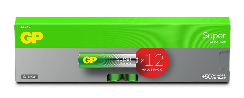 GP Super Alkaline AA Mignon Batterijen (12-pack)