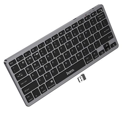 Hoco GM32 Draadloos Ultra Dun QWERTY Toetsenbord - Zwart