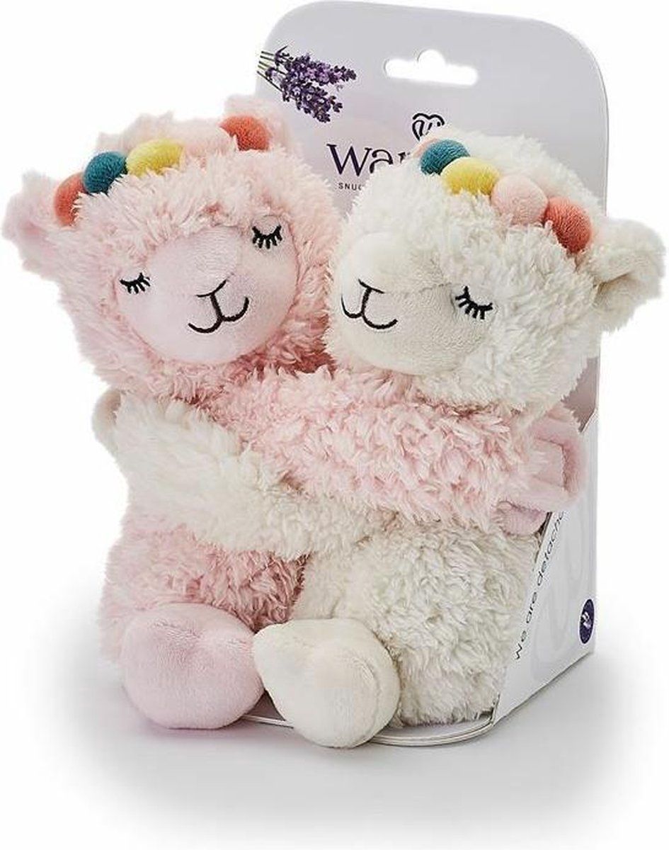 Warmies Magnetron Knuffel - Knuffelende Lama&#39;s