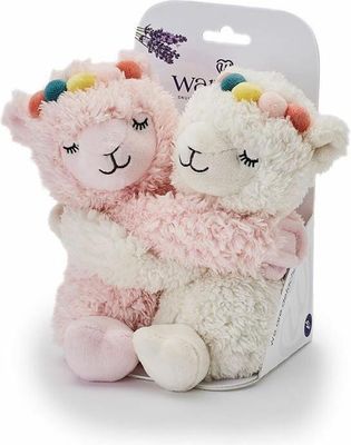 Warmies Magnetron Knuffel - Knuffelende Lama&#39;s