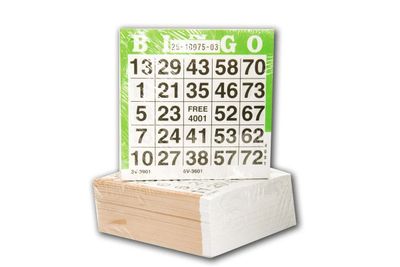 Set Bingokaarten in Krimpfolie - 500 Vellen