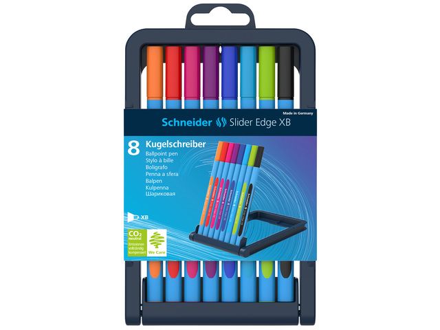 Balpen Schneider Slider Edge - Pennenstandaard 8 Stuks - XB 1 4mm