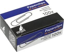 Paperclips Kangaro 30mm Rond Verzinkt Doos 100 Stuks