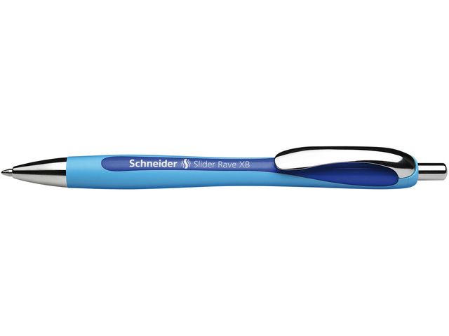 Balpen Schneider Slider Rave XB 1 4mm - Blauw-Donkerblauw