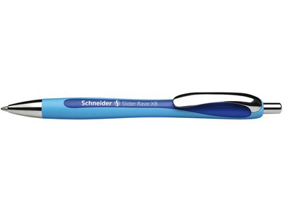 Balpen Schneider Slider Rave XB 1 4mm - Blauw-Donkerblauw