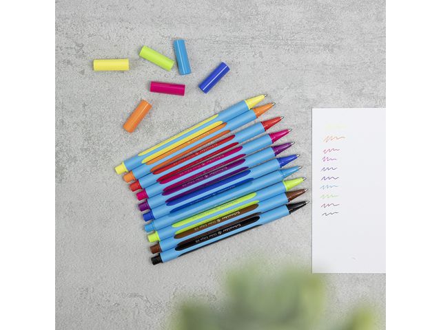 Balpen Schneider Slider Edge XB 1 4mm - Assorti Etui 6 Stuks
