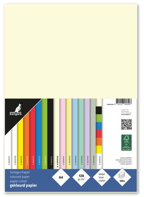 Papier Kangaro A4 120gr Beige Pak 100 Vel