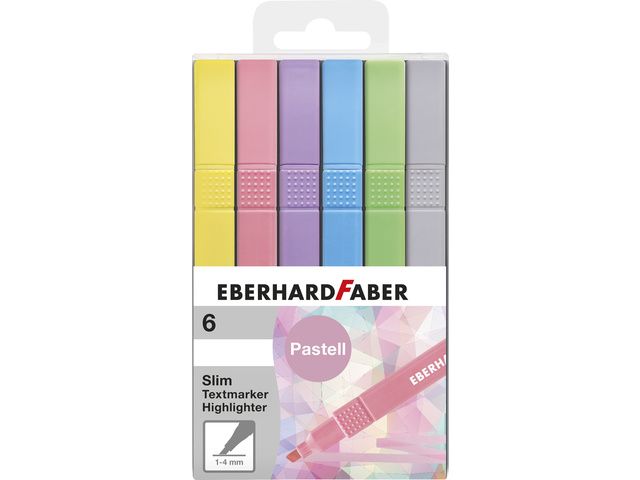 Eberhard Faber Pastel Markers  6 Stuks Vierkant in Etui