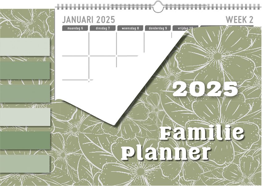 Family planner XL 2025 - Maandag