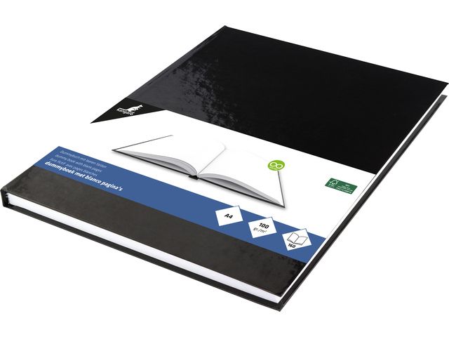 Dummyboek Kangaro A4 Blanco Hard Cover 80 Blad 100 grs Zwart