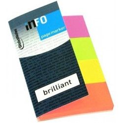 Info Page Markers Papier Brilliant 20x50mm (4 Kleuren)